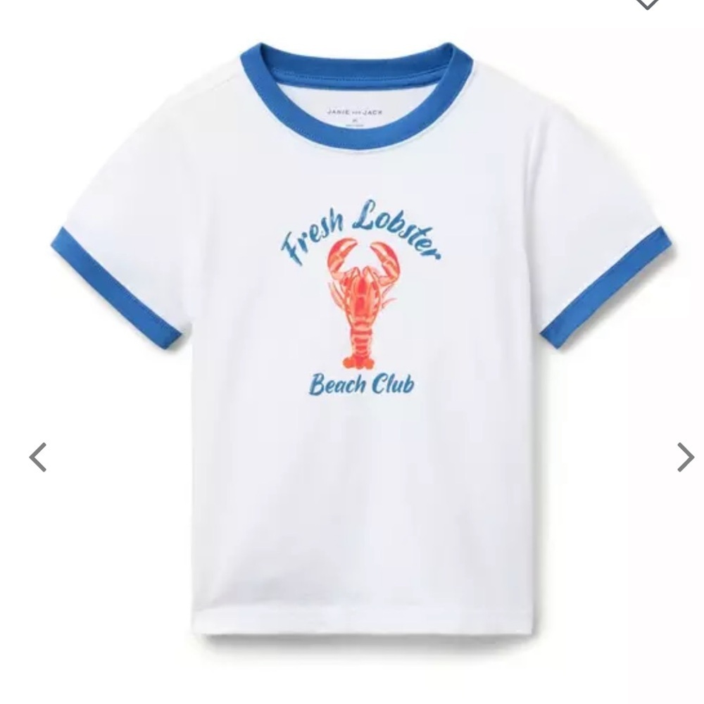 NWT- Janie and Jack Fresh Lobster Graphic T-Shirt